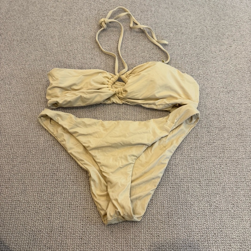 Dippin' Daisy's Cream Bikini Set